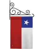 Chile - Nationality Flags of the World Vertical Impressions Decorative Flags HG140051 Made In USA