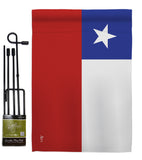 Chile - Nationality Flags of the World Vertical Impressions Decorative Flags HG140051 Made In USA