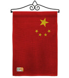 China - Nationality Flags of the World Vertical Impressions Decorative Flags HG140052 Made In USA