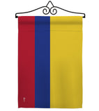 Colombia - Nationality Flags of the World Vertical Impressions Decorative Flags HG140055 Made In USA