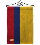 Colombia - Nationality Flags of the World Vertical Impressions Decorative Flags HG140055 Made In USA