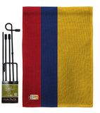 Colombia - Nationality Flags of the World Vertical Impressions Decorative Flags HG140055 Made In USA