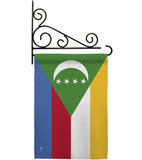 Comoros - Nationality Flags of the World Vertical Impressions Decorative Flags HG140056 Made In USA