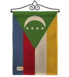 Comoros - Nationality Flags of the World Vertical Impressions Decorative Flags HG140056 Made In USA