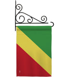 Congo-Republic - Nationality Flags of the World Vertical Impressions Decorative Flags HG140058 Made In USA