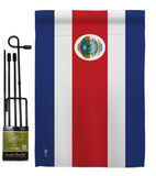 Costa Rica - Nationality Flags of the World Vertical Impressions Decorative Flags HG140060 Made In USA