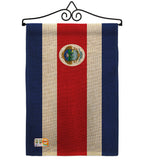 Costa Rica - Nationality Flags of the World Vertical Impressions Decorative Flags HG140060 Made In USA