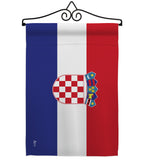 Croatia - Nationality Flags of the World Vertical Impressions Decorative Flags HG140061 Made In USA