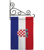 Croatia - Nationality Flags of the World Vertical Impressions Decorative Flags HG140061 Made In USA