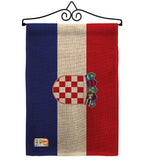 Croatia - Nationality Flags of the World Vertical Impressions Decorative Flags HG140061 Made In USA