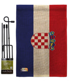 Croatia - Nationality Flags of the World Vertical Impressions Decorative Flags HG140061 Made In USA