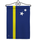 Curacao - Nationality Flags of the World Vertical Impressions Decorative Flags HG140063 Made In USA