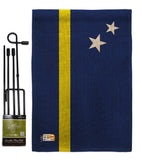 Curacao - Nationality Flags of the World Vertical Impressions Decorative Flags HG140063 Made In USA