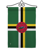 Dominica - Nationality Flags of the World Vertical Impressions Decorative Flags HG140069 Made In USA