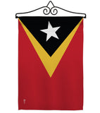 East Timor - Nationality Flags of the World Vertical Impressions Decorative Flags HG140072 Made In USA