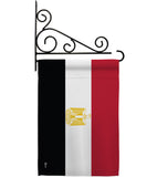 Egypt - Nationality Flags of the World Vertical Impressions Decorative Flags HG140074 Made In USA