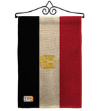 Egypt - Nationality Flags of the World Vertical Impressions Decorative Flags HG140074 Made In USA