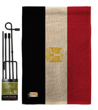 Egypt - Nationality Flags of the World Vertical Impressions Decorative Flags HG140074 Made In USA