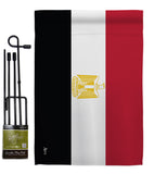 Egypt - Nationality Flags of the World Vertical Impressions Decorative Flags HG140074 Made In USA