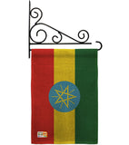 Ethiopia - Nationality Flags of the World Vertical Impressions Decorative Flags HG140080 Made In USA