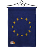 European - Nationality Flags of the World Vertical Impressions Decorative Flags HG140081 Made In USA