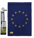 European - Nationality Flags of the World Vertical Impressions Decorative Flags HG140081 Made In USA