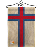 Faroe Islands - Nationality Flags of the World Vertical Impressions Decorative Flags HG140083 Made In USA