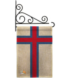 Faroe Islands - Nationality Flags of the World Vertical Impressions Decorative Flags HG140083 Made In USA