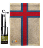 Faroe Islands - Nationality Flags of the World Vertical Impressions Decorative Flags HG140083 Made In USA