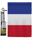 France - Nationality Flags of the World Vertical Impressions Decorative Flags HG140086 Made In USA