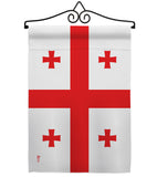 Georgia Republic - Nationality Flags of the World Vertical Impressions Decorative Flags HG140089 Made In USA