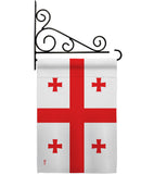 Georgia Republic - Nationality Flags of the World Vertical Impressions Decorative Flags HG140089 Made In USA