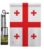 Georgia Republic - Nationality Flags of the World Vertical Impressions Decorative Flags HG140089 Made In USA