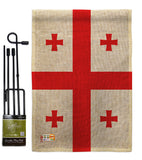 Georgia Republic - Nationality Flags of the World Vertical Impressions Decorative Flags HG140089 Made In USA