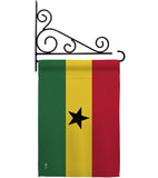 Ghana - Nationality Flags of the World Vertical Impressions Decorative Flags HG140092 Made In USA