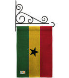 Ghana - Nationality Flags of the World Vertical Impressions Decorative Flags HG140092 Made In USA