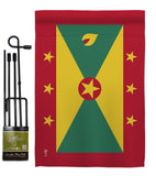 Grenada - Nationality Flags of the World Vertical Impressions Decorative Flags HG140096 Made In USA