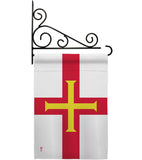 Guernsey - Nationality Flags of the World Vertical Impressions Decorative Flags HG140099 Made In USA