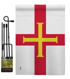 Guernsey - Nationality Flags of the World Vertical Impressions Decorative Flags HG140099 Made In USA