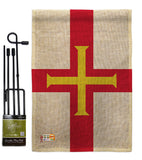 Guernsey - Nationality Flags of the World Vertical Impressions Decorative Flags HG140099 Made In USA