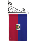 Haiti - Nationality Flags of the World Vertical Impressions Decorative Flags HG140103 Made In USA