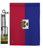 Haiti - Nationality Flags of the World Vertical Impressions Decorative Flags HG140103 Made In USA