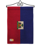 Haiti - Nationality Flags of the World Vertical Impressions Decorative Flags HG140103 Made In USA