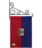 Haiti - Nationality Flags of the World Vertical Impressions Decorative Flags HG140103 Made In USA