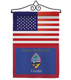 US Guam - Nationality Flags of the World Vertical Impressions Decorative Flags HG140266 Made In USA