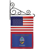 US Guam - Nationality Flags of the World Vertical Impressions Decorative Flags HG140266 Made In USA