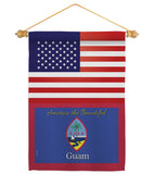 US Guam - Nationality Flags of the World Vertical Impressions Decorative Flags HG140266 Made In USA