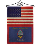 US Guam - Nationality Flags of the World Vertical Impressions Decorative Flags HG140266 Made In USA