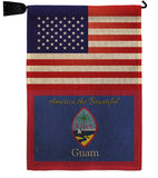 US Guam - Nationality Flags of the World Vertical Impressions Decorative Flags HG140266 Made In USA
