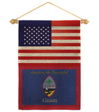 US Guam - Nationality Flags of the World Vertical Impressions Decorative Flags HG140266 Made In USA